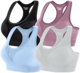 Heathyoga High Impact Sports Bras for Women High Support Padded Sports Bra Workout Bras for Women Racerback Bra for Yoga