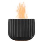 Radiate - Indoor Campfire - 90 Minutes of Burn Time - 5 x 4” Reusable Ribbed Fire Pit for Rainy Days - Tabletop Decor - Clean Burning (Charcoal)