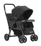 JOOVY Caboose Too Graphite Stand-On Tandem Stroller, Black