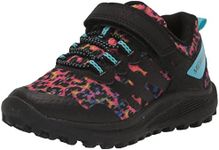 Merrell Kids Girls Nova 3 Hiking Shoe, Rainbow Leopard, 4 M US