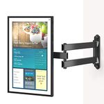 WALI Mount for Echo Show 15, Adjustable Wall Mounting Bracket with Heavy Duty 15” Extension Arm, Rotate Tilt Swivel for Alexa Echo Show 15, Holds up to 33lbs, Black