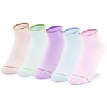 Supersox Ankle Socks For Women Made With Premium Cotton. Solid Design With Extra Softness, Ideal For Daily Casual Wear/Gym/Office - Pack Of 5, Free Size (Pastels, Ankle Length, Multicolor)