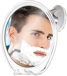 Fogless Shower Mirror for Shaving with Razor Hook | Strong Suction Cup | True Fog Free, Anti-Fog Bathroom Mirror | 360 Degree Swivel, Shatterproof | Travel Friendly | No Fog or Falling Off