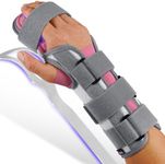 FEATOL Resting Hand Splint For Men and Women, Stroke Hand Night Immobilizer Pain Relief For Carpel Tunnel, Stroke Recovery, Right Hand, Large