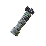 COMEOXO Lens Cover Camouflage Stretch Fabric Camera Rain Cover for Canon RF 100-500mm F4.5-7.1 L is USM Lens Protection Sleeve （Color: 2X Extended Range Mirror# Green Leaf Camouflage ）