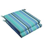 Trupedic x Sunbrella - Indoor Outdoor Chair Cushions, Set of 2 | Perfect for Office, Dining, Kitchen, Patio, Porch or Deck | Measurements: 19 in x 19 in x 2.5 in | Dolce Oasis