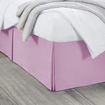 Nestl Lilac Bed Skirt Cal King Size - Cal King Bed Skirt 14 Inch Drop - Brushed Microfiber Bed Skirts - Hotel Quality Pleated Bed Skirt - Shrinkage & Fade Resistant