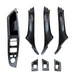 Inner Door Pull Handles Kit 7PCS fit for 2010-2016 BMW 5 Series 520 523 525 528 530 535 F10/F11 Driver Side Window Switch Armrest + Passenger Door Pull Handle + Window Switch Covers (Carbon Fiber)