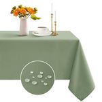 Romanstile Sage Green Table Cloth Wipe Clean Rectangular 140x200 cm, Wipeable water resistant Tablecloth,Dining Table Cover for Kitchen Outdoor Garden Table,decorations for Sommer Spring,55x78 inch