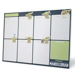 Grupo Erik Star Wars The Mandalorian Weekly Planner A4 | Mandalorian Calendar | Family Calendar | 54 Tear Off Pages | Desk Calendar | Organiser | Mandalorian Gifts | Grogu Gifts | Star Wars Gift