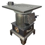 Wood Burning Stove Indoor Pellet Stoves for Home Heating Using Multiple Fuels with Drawer for Collecting Ash for Home Tent Heating Cooking (Size : CH)