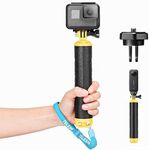 TELESIN° Floating Stick Floating Selfie Stick for GoPro Hero 13 12 11 10 9 8 7+ Series, DJI, Insta360 Most Action Cameras, Underwater Selfie Stick Suitable for Surfing, Snorkeling, Underwater Shooting