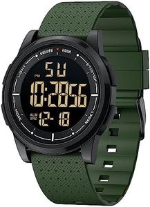 Affute Reloj Hombre y Mujere Minimalista Deporte 5ATM Natación Digital Reloj de Pulsera a Prueba de Agua, Ultra Delgado de Gran Angular de Pantalla de Caucho Correa de Reloj de Pulsera