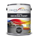 Garden Timber Decking Non Slip (Anti Slip) Paint (5 Litre, Anthracite Grey Ral 7016)