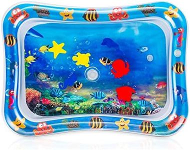 Water Play Mat, 7 Upgrade [ New] Inflatable Infant Baby Toys & Toddlers Fun Activity Play Center for Boy & Girl Growth Brain Development BPA-Free Baby Toys for 3-12 Months (26''x20'')