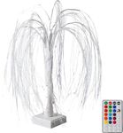 24Inch Lighted Willow Tree,60 LED Willow Tree Lights with Dimmable Remote,Indoor Weeping Willow Tree Lights Ornaments for Christmas Wedding Home Party Decor