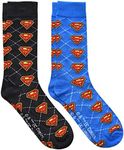 Hyp Superman Argyle Men's Crew Sock