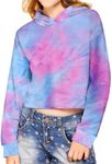 Arshiner Girl's Hoodies Tie dye Cro