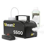 beamz Smoke Machine Fog Mist Haze Effect 500 Watt and 1L Fluid DJ Disco Lighting Light