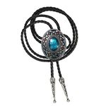 Bolo Tie Men-Western Cowboy Southwest Totem Element Bola Neckties