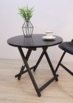 OET ® European Standard Multi-Purpose Foldable Round Wooden Table/Garden Table/Patio Table/Study Table 58CM (RT58-FB)