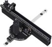 GOINGMAKE Compact Table Saw Miter Gauge with 360mm Fence and Multifunction Flip Stop and Positive Angle Stops, Miter Gauge for Table Saw Accessories, for Woodworking Cuts, Fits 3/4"x3/8" Slot