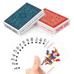 Plastic Playing Cards Waterproof Playing Cards 2 Pack,Decks of Poker Cards Set for Adults,Poker Size Regular Index,Suitable for Various Cards Games,Bridge,Pinochle,Cartas