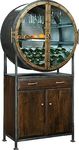 Howard Miller Schawlow Wine Cabinet/Bar, Rustic Hardwood