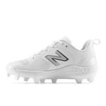 New Balance Women's Fresh Foam Velo V3 Molded Softball Shoe, White/White, 10.5 Wide