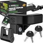 Rhino USA Trailer Hitch Coupler Lock Kit (Includes 2-5/16" & 1/4" Couplers) Heavy Duty Anti-Theft Tongue Locks for Boat, RV, Travel Trailers & More - Reinforced Solid Steel for Ultimate Peace of Mind!