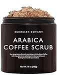 Brooklyn Botany Dead Sea Salt and Arabica Coffee Body Scrub 10 oz - Moisturizing and Exfoliating Body, Face, Hand, Foot Scrub - Fights Stretch Marks, Fine Lines, Wrinkles - Great Gifts for Women & Men