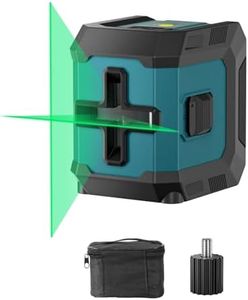 COYU Self-Leveling Cross Line Laser Level -Japanese Green Beam, 100ft Range, 360° Rotation, Carrying Pouch Included