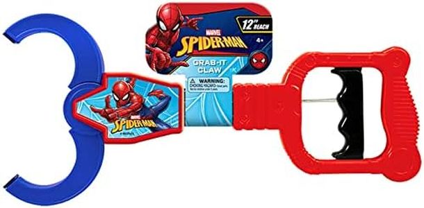 JA-RU Spiderman & Marvel Robot Arm Claw Grabber Tool (1 Unit Spiderman) Grab it Toy . Includes Sticker. 12.5'' Long. Pick Stick Boy Toys. Toys for Kids Party Pack Favors A-6824-1s Assorted,black