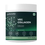 ElectroFizz Vegetarian Collagen Peptides By Electrofizz, Collagen Peptides Powder, 100% Veg Collagen Powder With Natural Flavor, Supports Healthy Skin, Hair, Joints & Bones, Digestion-150Gm (Veg)