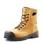 Terra Mens Argo Composite Toe Work Boots, Tan, 10.5 Wide US