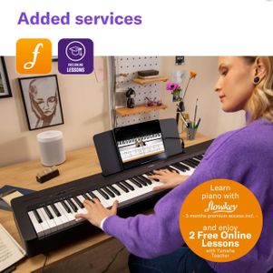 Yamaha P-145BT Digital Piano – Black, Portable Keyboard