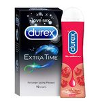 Pleasure Packs (Durex Strawberry 50ml, Extra Time 10s)