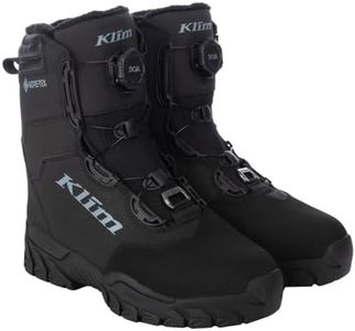 KLIM Women's Fierce GTX BOA Snowmobile Boots - US Size 9 - Black - High-rise