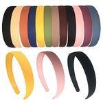 ANNA CREATIONS Hairband, Plastic Headband for Girls and Women, (Pack of 12 Pcs) Multicolor