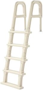 VEVOR Swimming Pool Ladder, 75°Inclined 5-Step Double Handrails Stair, Non-Slip Heavy Duty Steps, Load Capacity 300 lb, for 48-54 in Inground & Above-Ground Pools of Any Deck Surface Indoor & Outdoor
