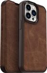 OtterBox iPhone 13 Pro (ONLY) Strada Series Case - ESPRESSO, card holder, genuine leather, pocket-friendly, folio case