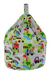 Bean Lazy Cotton Transport Road Map Bean Bag Large Size