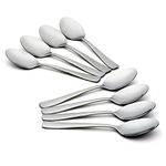 Oneida H083008D Zinc Everyday Flatware Teaspoons, Set of 8 18/10 Stainless Steel, Silverware Set