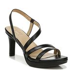 Naturalizer Women Brenta Strappy Platform Dress Sandal, Black, 7 Wide