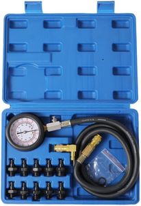 Oil Pressure Tester Tool, Oil Pressure Gauge kit, 0-140 PSI Pressure Test Diagnostic Tools, Engine Oil Pressure Tester Tool kit, for car Truck (Blue)