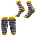 School Bus Driver Appreciation Gifts 2 Pairs School Bus Driver Socks Thank You Gifts for School Bus Drivers Retirement Gifts (2 Pairs School Bus Socks)