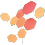 Nanoleaf Shapes WiFi and Thread Smart RGBW 16M+ Color LED Dimmable Gaming and Home Decor Wall Lights Starter Kit (Hexagons - 9 Pack)