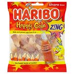 Haribo Happy Cola Zing Share Size Bag Pouch, 140 g