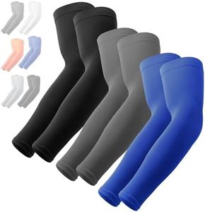 OutdoorEssentials UV Sun Protection Arm Sleeves - Cooling Compression Arm Sleeve - Sports & UV Arm Sleeves for Men & Women