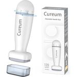 Derma Stamp Adjustable 0~2mm 120 A - Cureum Advanced updated New Microneedling Derma Roller Pen Microneedle Stamp for Hair, Beard growth, Shrink Pores, Brighten Skin Tone, Facial care I Arc edge design most suitable for skin